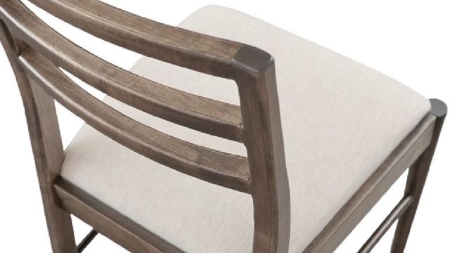 Bassett® Furniture Origins Phelps Fog Dining Chair with Bone Upholstered Seat-4