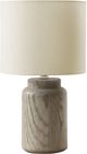 Monarch Specialties Inc. Taupe Resin/Ivory Shade Table Lamp -0