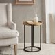 Olliix by Martha Stewart Reclaimed Oak/Iron Irisa Round Accent Table-4