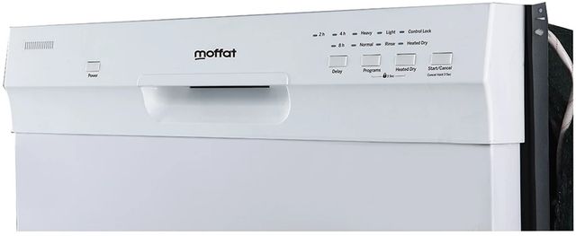 Moffat 24" White Built-In Front Control Dishwasher-2