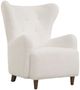 Uttermost® Ingel White Wingback Armchair-0
