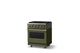 Viking® 5 Series 30" Martini Pro Style Dual Fuel (LP) Range with Brushed Brass Trim-2