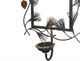 A & B Home Black/Clear Candle Holder-1
