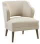 Olliix by Madison Park Cream Cody Open Back Accent Chair-0