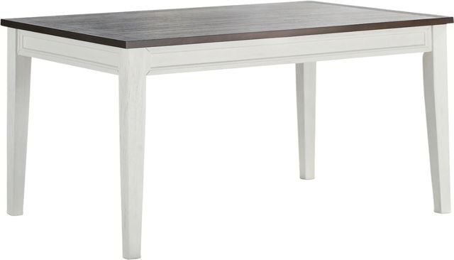 Steve Silver Co. Caylie Driftwood Dining Table with Ivory Base-0