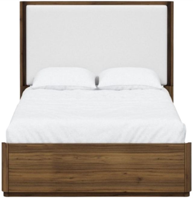 Bernards Westfield Brown Upholstered Queen Panel Bed-1