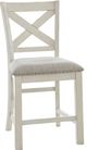 Signature Design by Ashley® Robbinsdale Antique White Upholstered Bar Stool-0