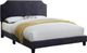 Titus Furniture Charcoal King Upholstered Panel Bed-0