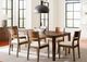 Bassett® Furniture Origins Phelps Fog Dining Chair with Bone Upholstered Seat-5