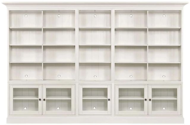 Hammary® Structures White Quintuple Display Bookcase-0