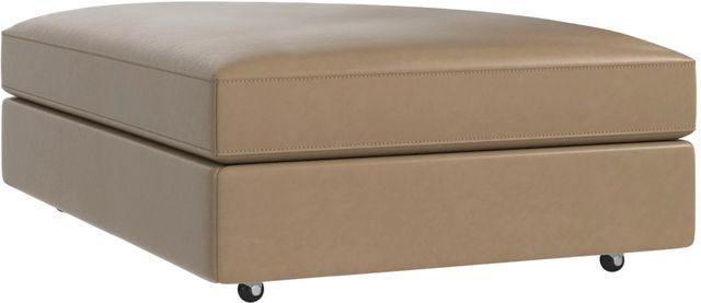 Bassett® Furniture Danbury Brown Large Square Storage Ottoman-0