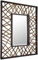 Uttermost® Teak Maze Walnut Rectangle Mirror-3