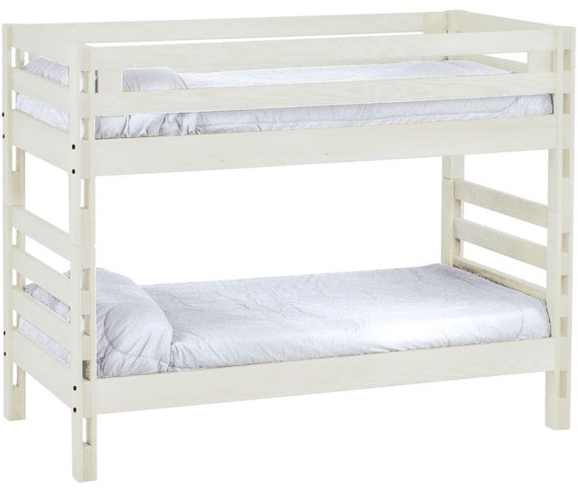 Crate Designs™ Furniture Cloud Twin/Twin Tall Ladder End Bunk Bed-0