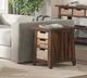 Jofran Inc. Painted Canyon Brown Power Chairside Table-1