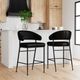 Classic Home Umbria Black/Midnight Raven 30" Bar Stool-1