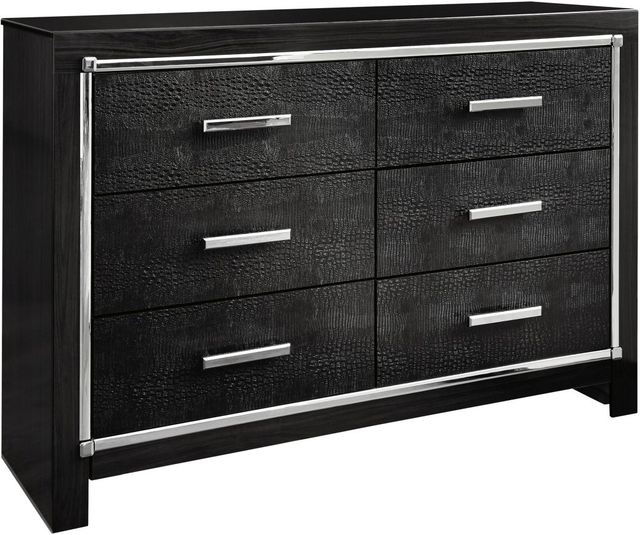 Signature Design by Ashley® Kaydell 5-Piece Black King Storage Panel Bed Set-2