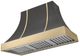 AGA Cascade 48" Slate Wall Mounted Range Hood with Brushed Brass Trim-0