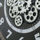 YHD Black/Chrome Wall Clock-4