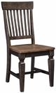 John Thomas Furniture® Vista Coal/Hickory Slat Back Dining Chair-0