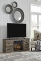 Signature Design by Ashley® Trinell Brown 60" TV Stand with Electric Fireplace-4