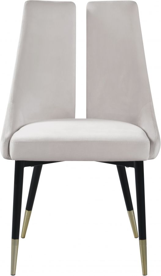 Meridian Furniture Sleek Cream Dining Chair-1