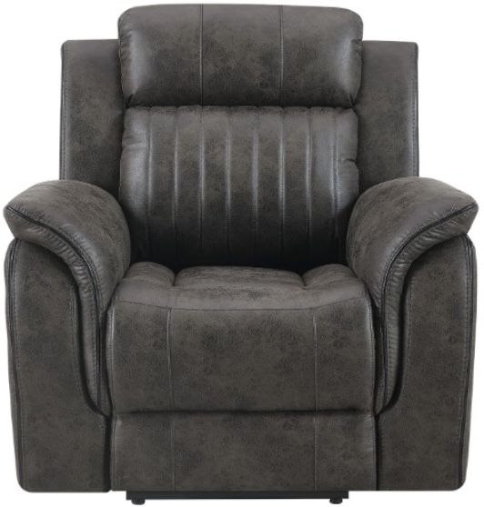 Global Furniture USA U8517 3-Piece Gray Living Room Reclining Seating Set-3