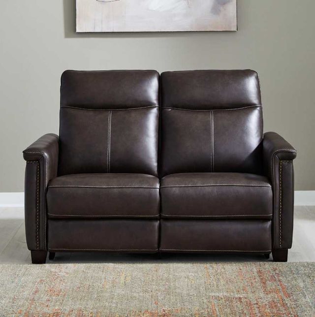 Liberty Furniture Crawford Finch Cacao Power Reclining Loveseat -2