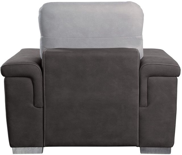 Mazin Furniture Alfio Gray Chair with Pull-out Ottoman-1