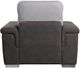 Mazin Furniture Alfio Gray Chair with Pull-out Ottoman-1