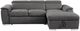 Homelegance® Ferriday Gray Right-Arm Facing Pull-out Bed Sectional and Chaise with Hidden Storage-2