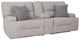 Signature Design by Ashley® Acklen Place 3-Piece Gray Power Reclining Sectional-0