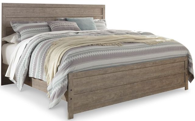 Signature Design by Ashley® Culverbach 5-Piece Gray Queen Panel Bed Set-1