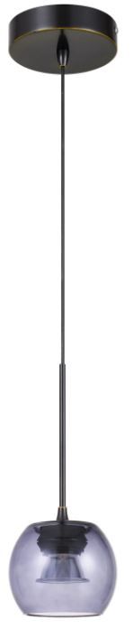 Cal® Lighting & Accessories Ithaca Dark Bronze/Smoke Mini Pendant-0