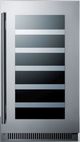 Summit® Classic 2.9 Cu. Ft. Stainless Steel Wine Cooler-0