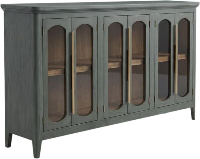 International Furniture Direct Brava Green 6-Door Console-1