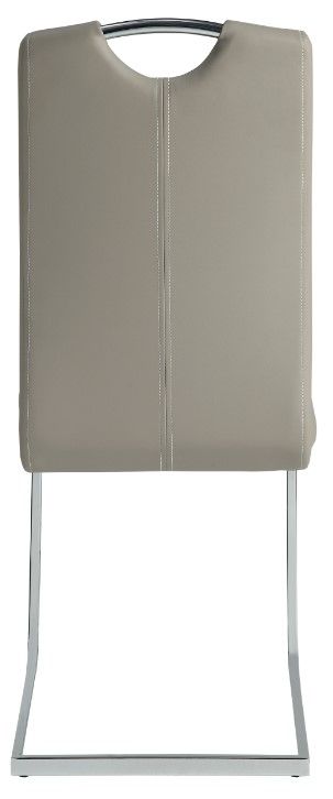 Homelegance® Glissand Chrome/Gray Dining Side Chair-3