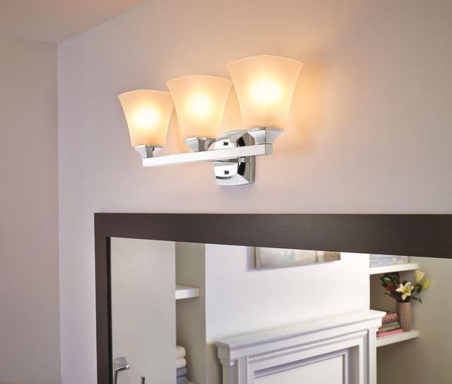 Moen® Voss™ Chrome Three Globe Bath Light-1