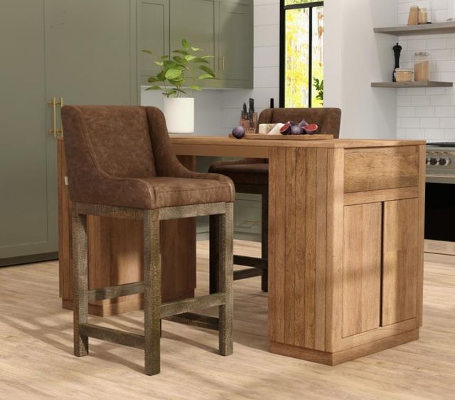 International Furniture Direct Seating Brown 43" Bar Stool-1
