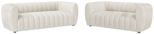 Furniture of America® Aversa 2-Piece Off-White Sofa Set-0