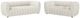 Furniture of America® Aversa 2-Piece Off-White Sofa Set-0