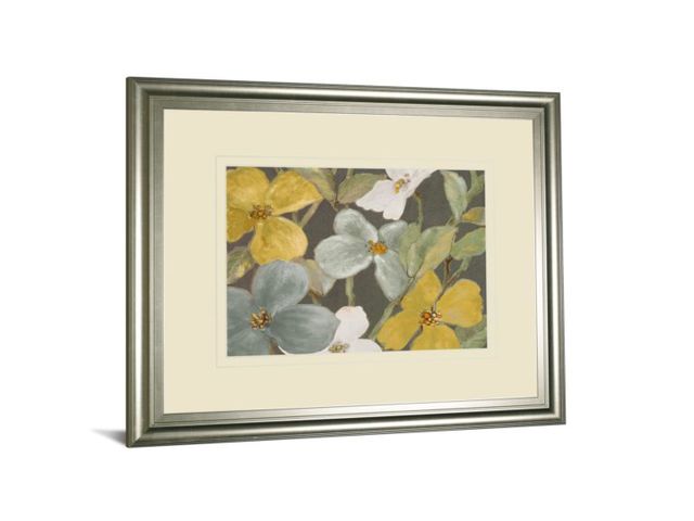 Classy Art “Garden Party In Gray 2” By Lanie Loreth Grey 34 in. x 40 in. Framed Print Wall Art-1