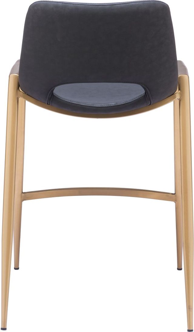 Zuo® Modern Desi Black/Gold Counter Chair-3