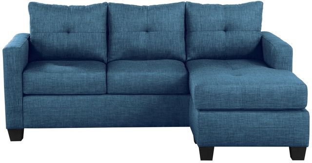 Mazin Furniture Phelps 2-Piece Blue Reversible Sofa Chaise Sectional-2