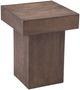 Basset Mirror Padula Dark Brown Small End Table-0