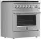 FORNO® Marco Series Alta Qualita 36" Stainless Steel Pro Style Gas Range-2