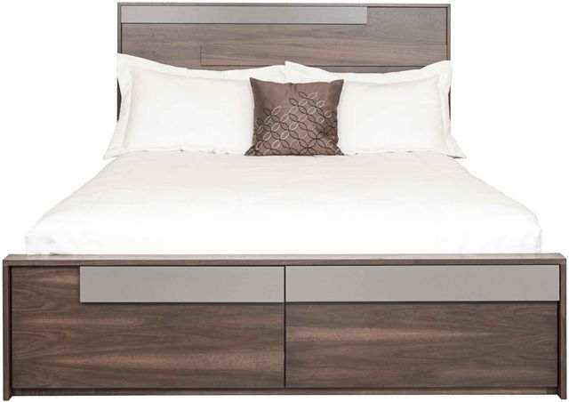 VieBois Coffee/Titanic Gray King Bed-0