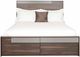 VieBois Coffee/Titanic Gray King Bed-0