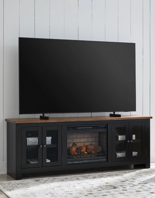 Signature Design by Ashley® Wildenauer Black/Brown TV Stand with