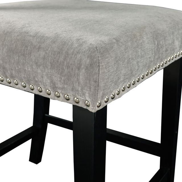 Linon Corey Dark Gray Washed Counter Stool-3