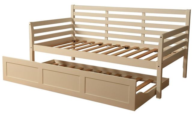 Kodiak Furniture Boho White Twin Daybed with Trundle-1